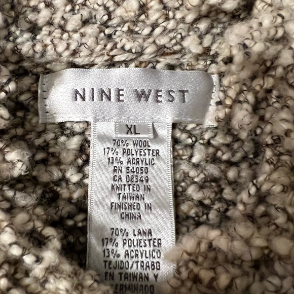 NINE WEST  Ladies Long Popcorn Shag Sweater/Coat NWOT - Picture 6 of 11